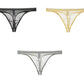 Tunna bikinitrosor i sidenmesh för män