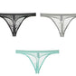 Tunna bikinitrosor i sidenmesh för män