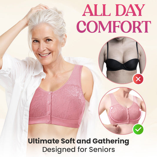 🎁⏰Comfortabele draadloze shaping bh met knoopjes aan de voorkant