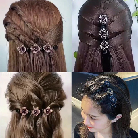 2023 NYTT HÅRKLÄMMA I FYRKLÖVER I KRISTALL