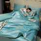 🛏️50% KORTING❄️Alsof je elke zomernacht in een ijskoude gletsjerspleet kruipt die je lakens zelf schoon wast! Deze 4-delige verkoelende set voelt als zijde, ademt als katoen, en maakt van je bed een koel eiland.