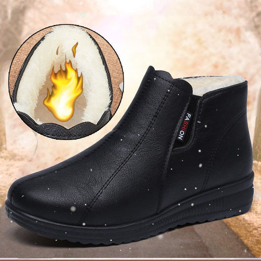 Plysch korta stövlar med varma mjuka sulor