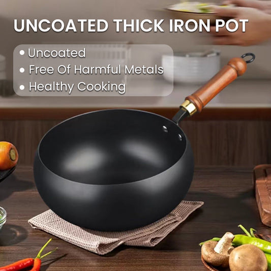 🍳💪 HOT SALE 50% UIT! 100% ongecoat ijzer, geen poespas, geen chemicaliën. Deze dikke pot wordt alleen maar beter met de jaren – jouw pure geheim voor de perfecte steak en stoofpot.