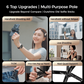 📢📢 50% KORTING🤳 Verbeterde magnetische selfiestick – 360° draaibare hoekverstelling, uitschuifbaar en compact Bluetooth-accessoire voor selfies en opnames, compatibel met iPhone en Android.