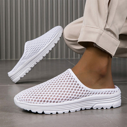 🌿 Ademende gaasslippers voor casual comfort.