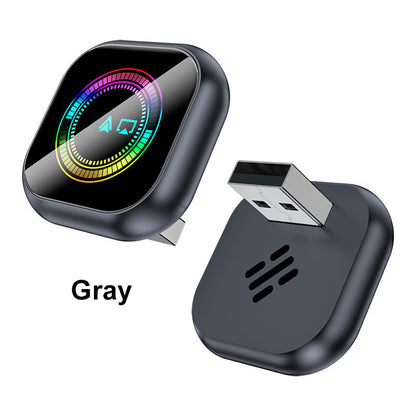 Draadloze autoadapter met RGB-verlichting