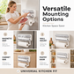 ⏳Tijdelijke Aanbieding⏰ 3-in-1 Magnetische Keuken Folie Dispenser – Ingebouwde Snijder voor Plasticfolie & Aluminiumfolie met Keukenrolhouder, Boorvrije Wandmontage Keukenorganizer voor Koelkast & Kast