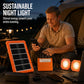 ☀️ Draagbaar zonne-energiesysteem – laad apparaten overal op, met LED-lampen. Geen stopcontact nodig – perfect voor onderweg! 🔋✨