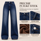 🔥Gratis verzending✈️Thermische Damesjeans met Hoge Taille & Wijde Pijpen – Warm Comfort en een Flatterende Pasvorm ✨