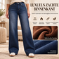 🔥Gratis verzending✈️Thermische Damesjeans met Hoge Taille & Wijde Pijpen – Warm Comfort en een Flatterende Pasvorm ✨