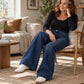 🔥Gratis verzending✈️Thermische Damesjeans met Hoge Taille & Wijde Pijpen – Warm Comfort en een Flatterende Pasvorm ✨