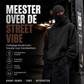 Heren sweatshirt met ritssluiting en dubbele capuchon
